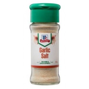 Image of MCCORMICK Garlic Salt 70gm/glass bottle (6 glass bottles per carton) Imported from Australia - GBA P.Code: A0276 from Supplybunny.com