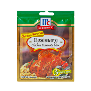 Image of MCCORMICK CHICKEN SURPRISE MARINADE MIXES Rosemary 30gm/pack (24 packs per carton) Imported from the Philippines - GBA P.Code: S0752 from Supplybunny.com