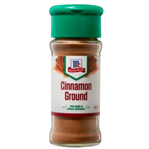 Image of MCCORMICK Cinnamon Ground 32gm/glass bottle (6 glass bottles per carton) Imported from Australia - GBA P.Code: A0178 from Supplybunny.com