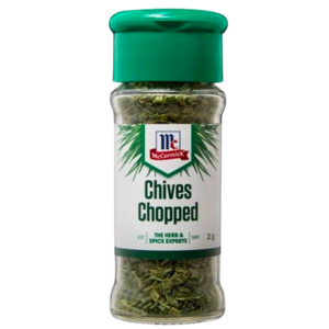 Image of MCCORMICK Chives Chopped 2gm/glass bottle (6 glass bottles per carton) Imported from Australia - GBA P.Code: A0176 from Supplybunny.com