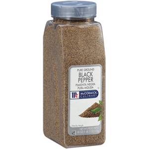 Image of MCCORMICK for Chef Black Pepper Pure Ground 510gm/bottle (6 bottles per carton) Imported from USA - GBA P.Code: S2006 from Supplybunny.com