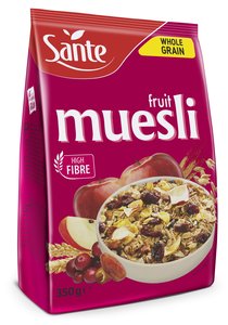 Image of SANTE Muesli Fruits 350gm/pack (14 boxes per carton) Imported from Poland - GBA P.Code: SC2103 from Supplybunny.com