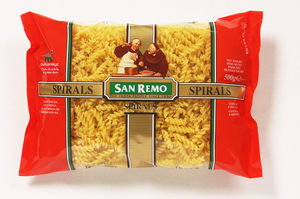 Image of SAN REMO Spirals 500gm/pack (12 packs per carton) Imported from AUSTRALIA - GBA P.Code: 50010 from Supplybunny.com