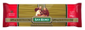 Image of SAN REMO Spinach Fettuccine 500gm/pack (20 packs per carton) Imported from AUSTRALIA - GBA P.Code: 50060 from Supplybunny.com