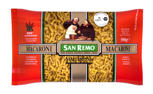 Image of SAN REMO Macaroni 500gm/pack (12 packs per carton) Imported from AUSTRALIA - GBA P.Code: 50006 from Supplybunny.com