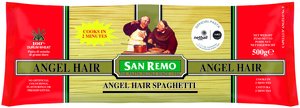 Image of SAN REMO Angel Hair 500gm/pack (20 packs per carton) Imported from AUSTRALIA - GBA P.Code: 50054 from Supplybunny.com