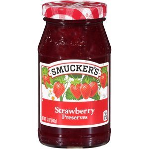 Image of SMUCKER'S Strawberry Preserves Jam 12oz/bottle (12 bottles per carton) Imported from USA - GBA P.Code: SM5001 from Supplybunny.com