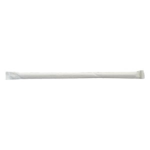 Image of Hagen's 6mm White Paper Straw with White Wrapper (10000 pieces per carton) from Supplybunny.com