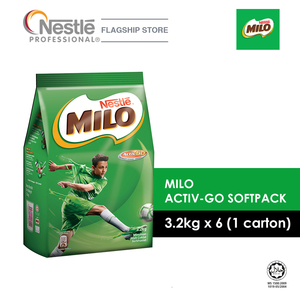 Image of MILO Activ-Go Powder Softpack 3.2kg/pack x 6 packs per Carton (Sold per Carton) from Supplybunny.com