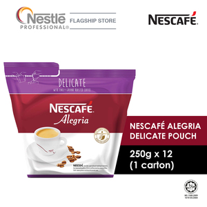 Image of Nescafe Alegria Delicate Pouch Roasted Coffee 250g/pack x 12 packs per carton (Sold per Carton) from Supplybunny.com