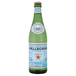 Image of San Pellegrino Sparkling Natural Mineral Water GLASS (Crown Cap) [500ml per bottle x 24 bottles] (Sold per Carton) from Supplybunny.com