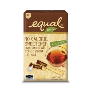 Image of EQUAL Stevia Sticks 100/box (12 boxes per carton) GBA code: EQ3002 from Supplybunny.com
