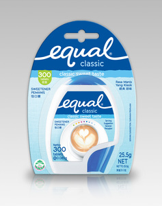Image of EQUAL Classic Tablet 300/pack (12 packs per carton) GBA code: EQ1002 from Supplybunny.com