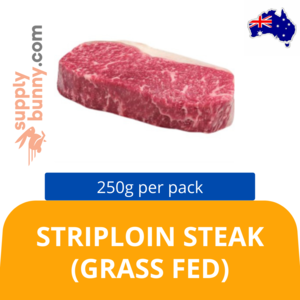 Image of Chilled Australian Striploin Steak (Grass Fed) 250g/pack (Sold per Pack) from Supplybunny.com