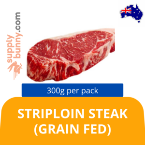 Image of Chilled Australian Striploin Steak (Grain Fed) 300g/pack (Sold per Pack) from Supplybunny.com