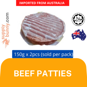 Image of Beef Patties 150g x 2 pcs per Pack (Sold per Pack) from Supplybunny.com
