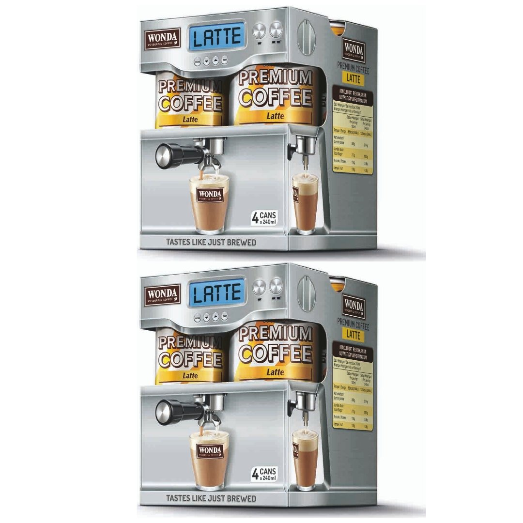 Wonda Coffee Latte Can 240ml Can 8 Cans Sku B Wond 004050 B8 Horeca Suppliers Supplybunny