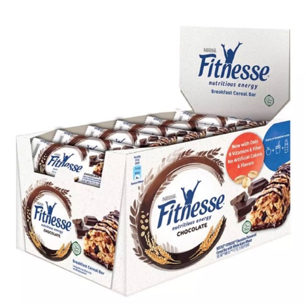 NESTLE FITNESS Breakfast Cereal Bar (Chocolate) 23.5g x 16 per Pack