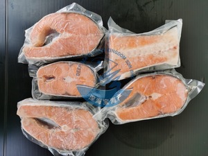 Image of Frozen Norwegian Salmon Steak Cut 5 to 6 Pieces per Kg (Sold per Kg) from Supplybunny.com