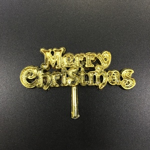 Image of Xmas Cake Tag 65x40 - Gold 100pieces/pack (Sold per pack) Item Code: XM26 from Supplybunny.com
