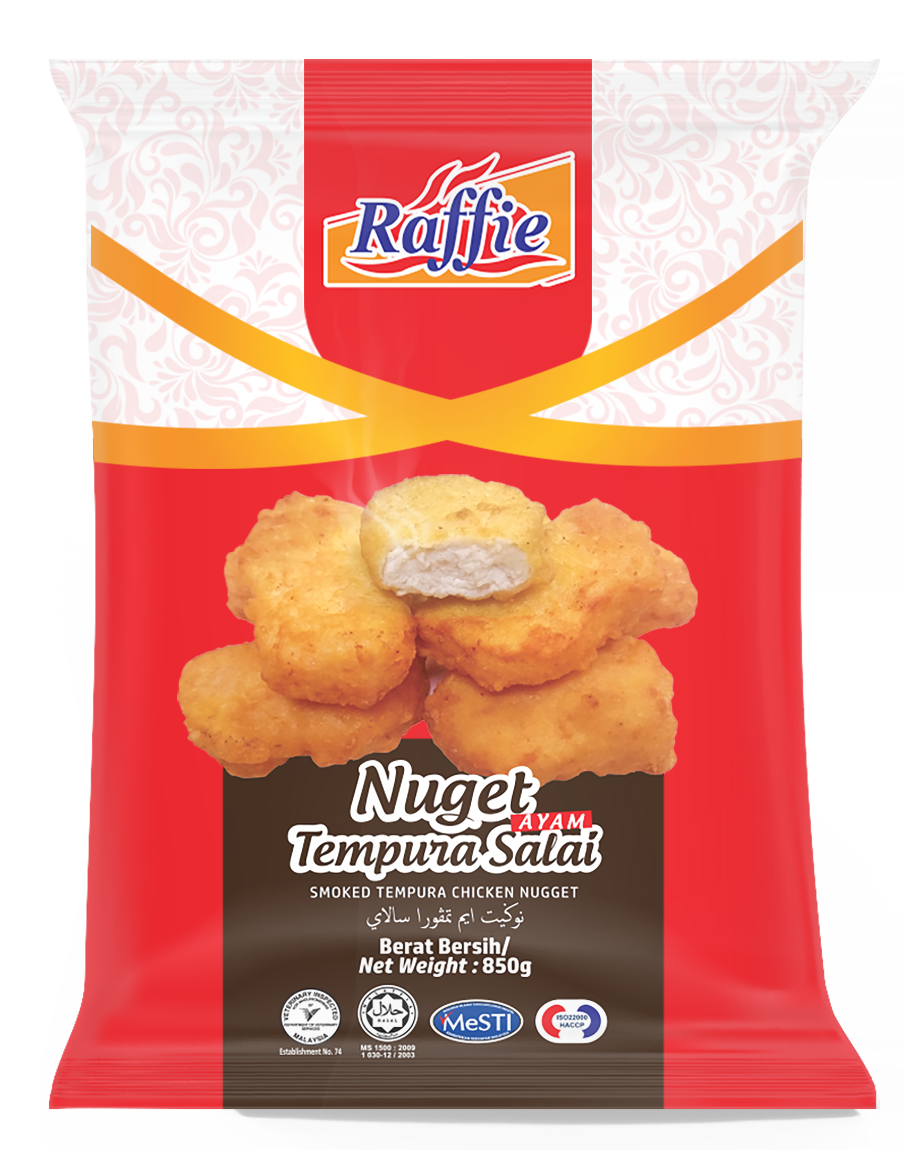 Raffie Smoked Tempura Nugget 850g/pack (Sold per Pack) — HORECA