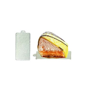 Image of Silver Paper Plate Rectangle 103x55 - 100pieces/pack (Sold per pack) Item Code: PS001 from Supplybunny.com