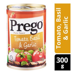 Image of Prego Tomato, Basil & Garlic Pasta Sauce 300g/can (24 cans per carton) from Supplybunny.com