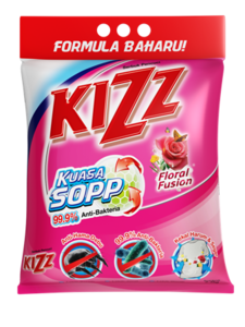 Image of Kizz Floral Detergent Powder 800g/pack (18 packs per carton) from Supplybunny.com