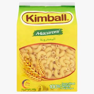 Image of Kimball Macaroni Pasta 400g/pack (20 packs per carton) from Supplybunny.com