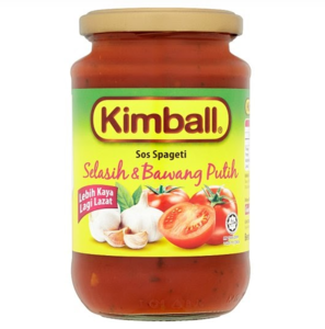 Image of Kimball Tomato, Basil & Garlic Spaghetti Sauce 330g/jar (12 jars per carton) from Supplybunny.com