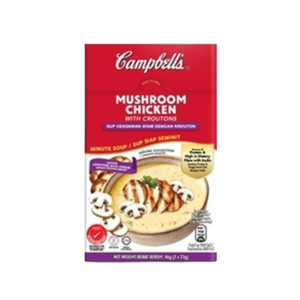 Image of Campbell's Mushroom Chicken With Croutons 23g x 16 boxes per pack (2 packs per carton) from Supplybunny.com