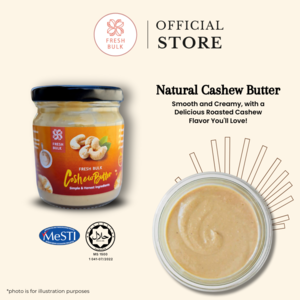 Image of Fresh Bulk Pure Cashew Butter (180g/pack) (Sold per Bottle) from Supplybunny.com