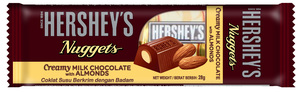 Image of HERSHEY'S Nuggets 3P Creamy Milk Chocoloate with Almonds 28gm/pack ( 24 packs per carton ) GBA P.Code: HS12002 from Supplybunny.com