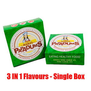 Image of My Mama's Papadums 3in1 (Original, Red Chilli, Mint) per box (Sold Per Box) from Supplybunny.com
