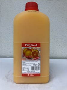Image of Profresh Orange Juice With Pulps 2 Liter/ bottle x 2 Bottles (sold per bundle) from Supplybunny.com