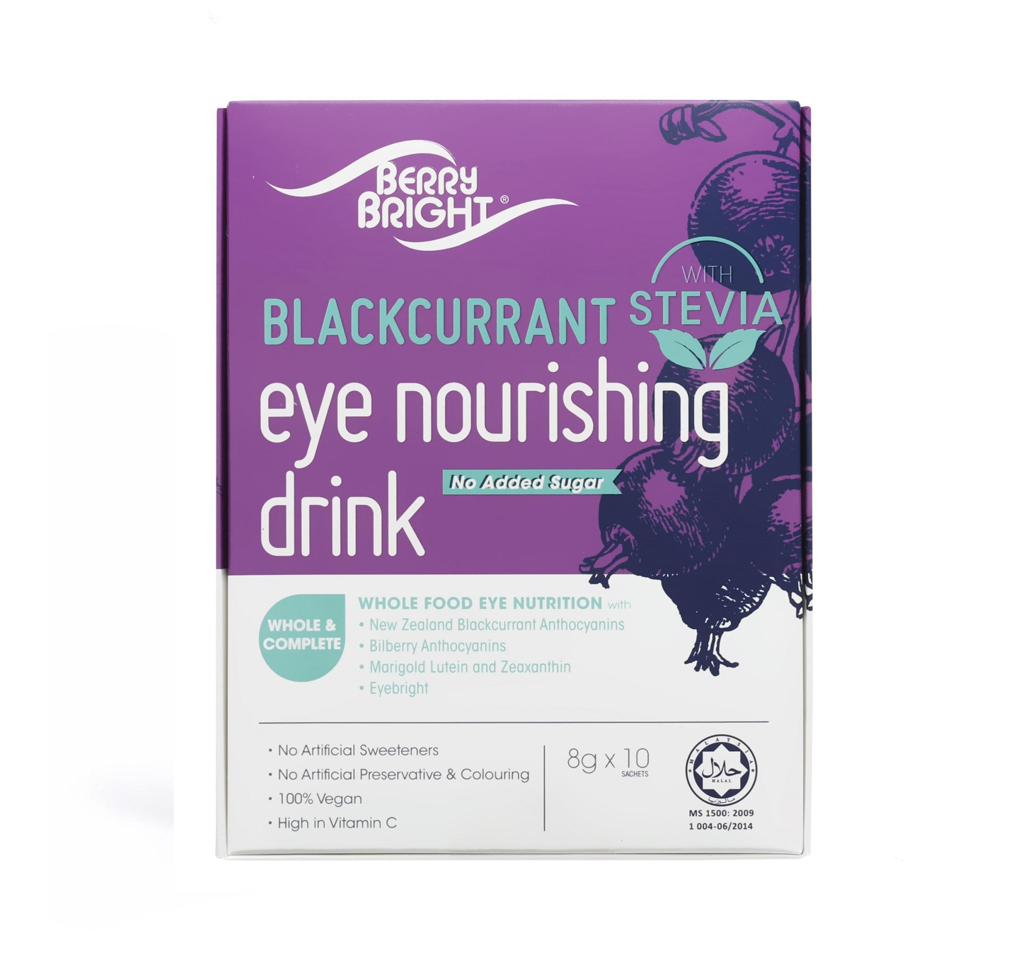 BerryBright Eye Nourishing Drink with Stevia 8g X 10 sachet per pack