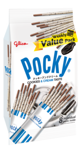 Image of POCKY Cookies & Cream 160gm/pack ( 5 packs per carton ) GBA P.Code: PKY1003 from Supplybunny.com