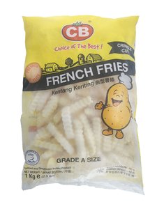 Image of CB French Fries Crinkle Cut 1kg (sold per Pack) from Supplybunny.com