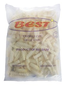 Image of Best Crinkle Cut 1kg (10 packs per carton) from Supplybunny.com