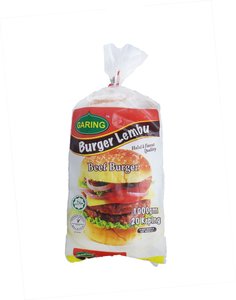 Image of garing Beef Burger 1kg (20 pieces) (sold per pack) from Supplybunny.com