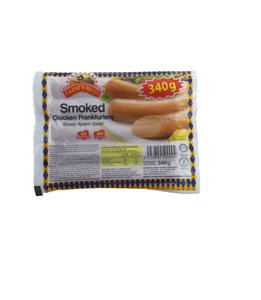 Image of Farm Best Chicken Frankfurter 340g (10 pieces) (32 packs per carton) from Supplybunny.com