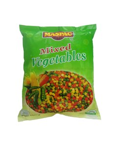 Image of Maspac Mixed Vegetable 1kg (12 packs per carton) from Supplybunny.com
