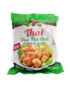 Image of Mushroom Thai Vegie Fish Ball 泰式菜鱼丸 500g (20 packs per carton) from Supplybunny.com