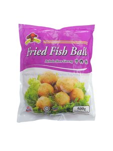 Image of Mushroom Fried fish ball （M size） 中炸丸 500g (20 packs per carton) from Supplybunny.com
