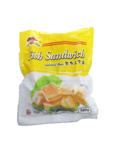 Image of Mushroom Fish Sandwich 鱼肉三文治 500g (20 packs per carton) from Supplybunny.com