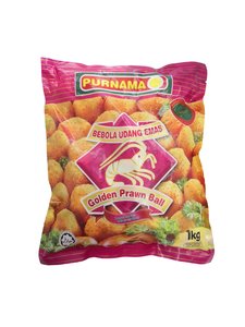 Image of Purnama golden Prawn Ball 1 kg (sold per pack) from Supplybunny.com