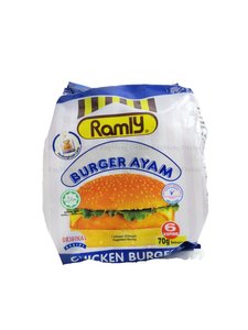 Image of Ramly Chicken Burger 70g (6 pieces) (36 packs per carton) from Supplybunny.com