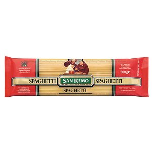 Image of San Remo Spaghetti 500g (sold per pack) from Supplybunny.com
