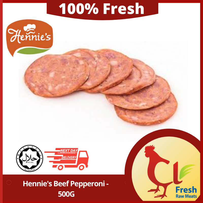 Halal Hennie's Beef Pepperoni 500G — HORECA Suppliers Supplybunny