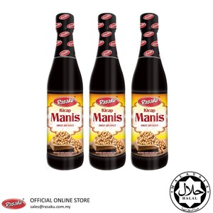 Image of RASAKU Kicap Manis/ Sweet Soy Sauce 330ml/bottle (3 bottles per bundle) (Sold per Bundle) from Supplybunny.com